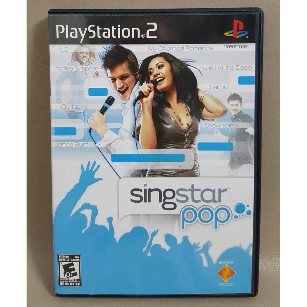 SingStar: Pop (Sony PlayStation 2, 2007) PS2 CIB Manual Included Clean Tested